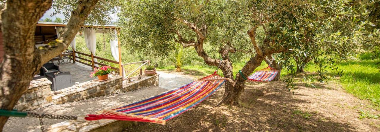 Hakuna Matata Holidays Wooden Lodge With Airco & Pool In Greek Olive Grove Methoni (Messenia) Exterior foto