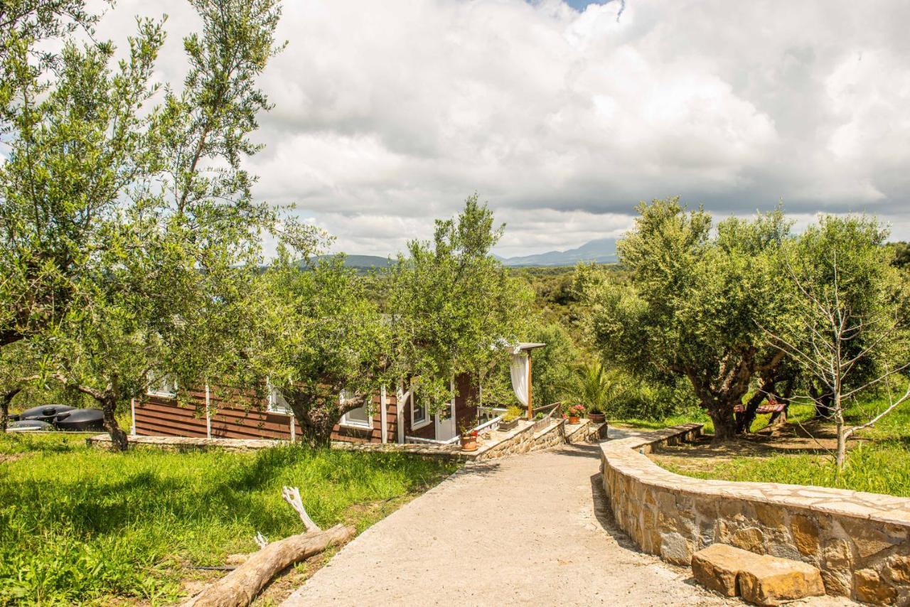 Hakuna Matata Holidays Wooden Lodge With Airco & Pool In Greek Olive Grove Methoni (Messenia) Exterior foto